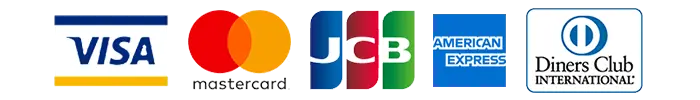 VISA,JCB,Master,AMEX,DINERS